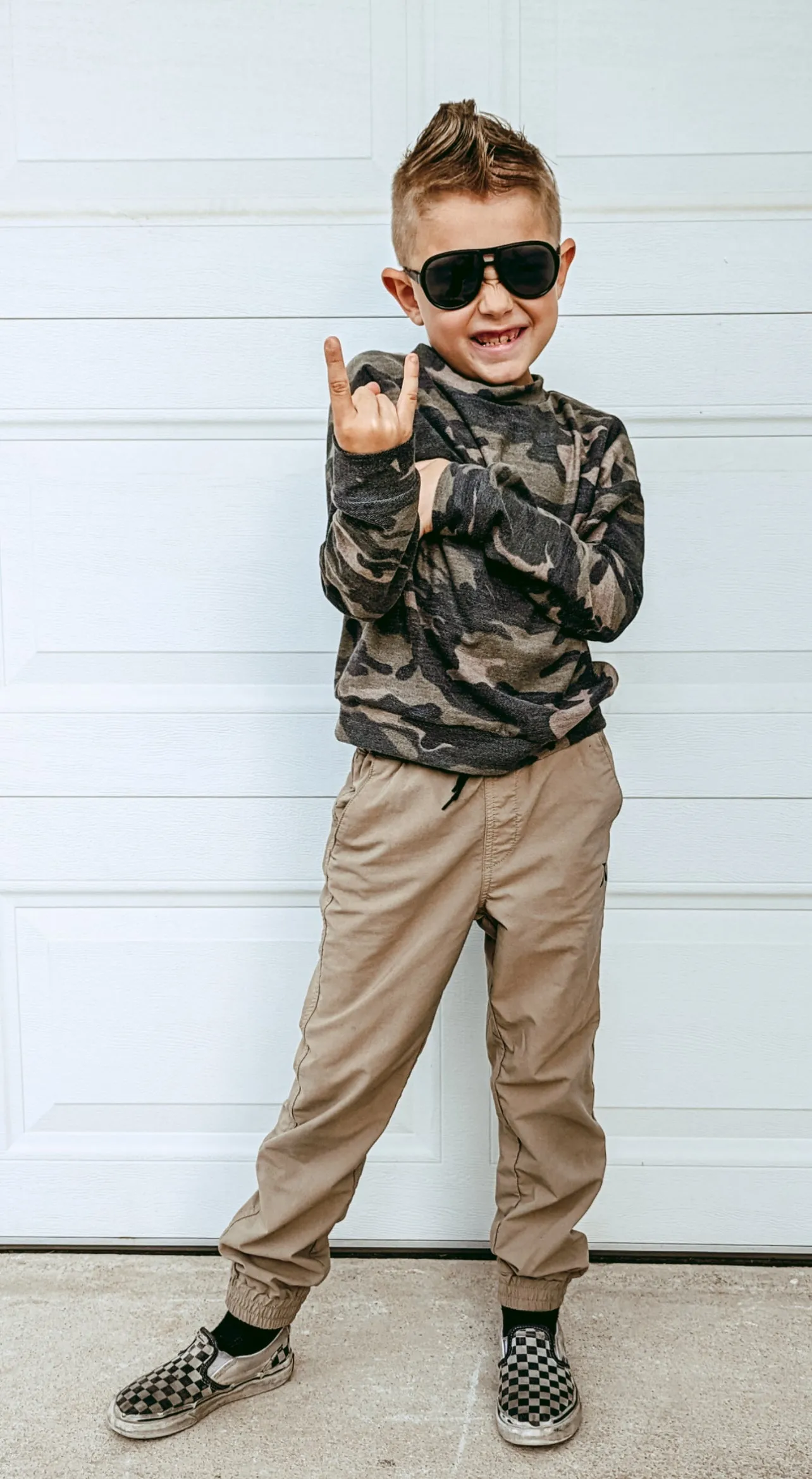 Boys Camouflage Sweatshirt