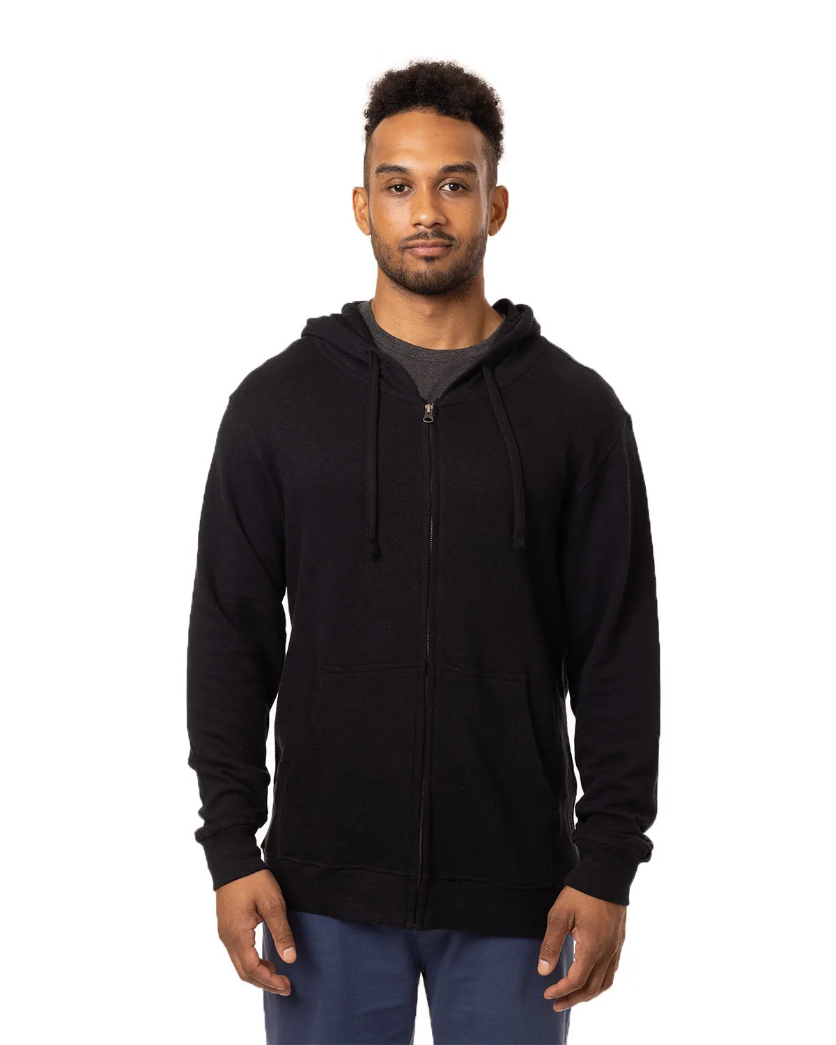 Econscious Unisex Hemp Hero Full-Zip hooded Sweatshirt