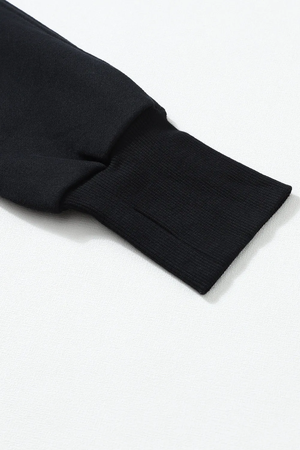 Half Zip Thumbhole Sleeve Sweatshirt - 8 Colors