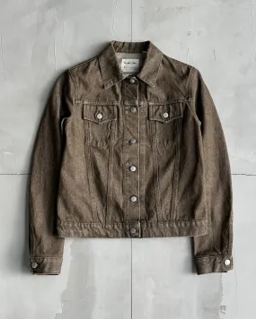HELMUT LANG BROWN CLASSIC DENIM JACKET - S