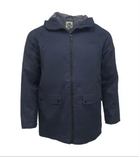 HoodLamb Men's Navy Hemp Lined Fishtail Parka 420 MTJ013 NWT