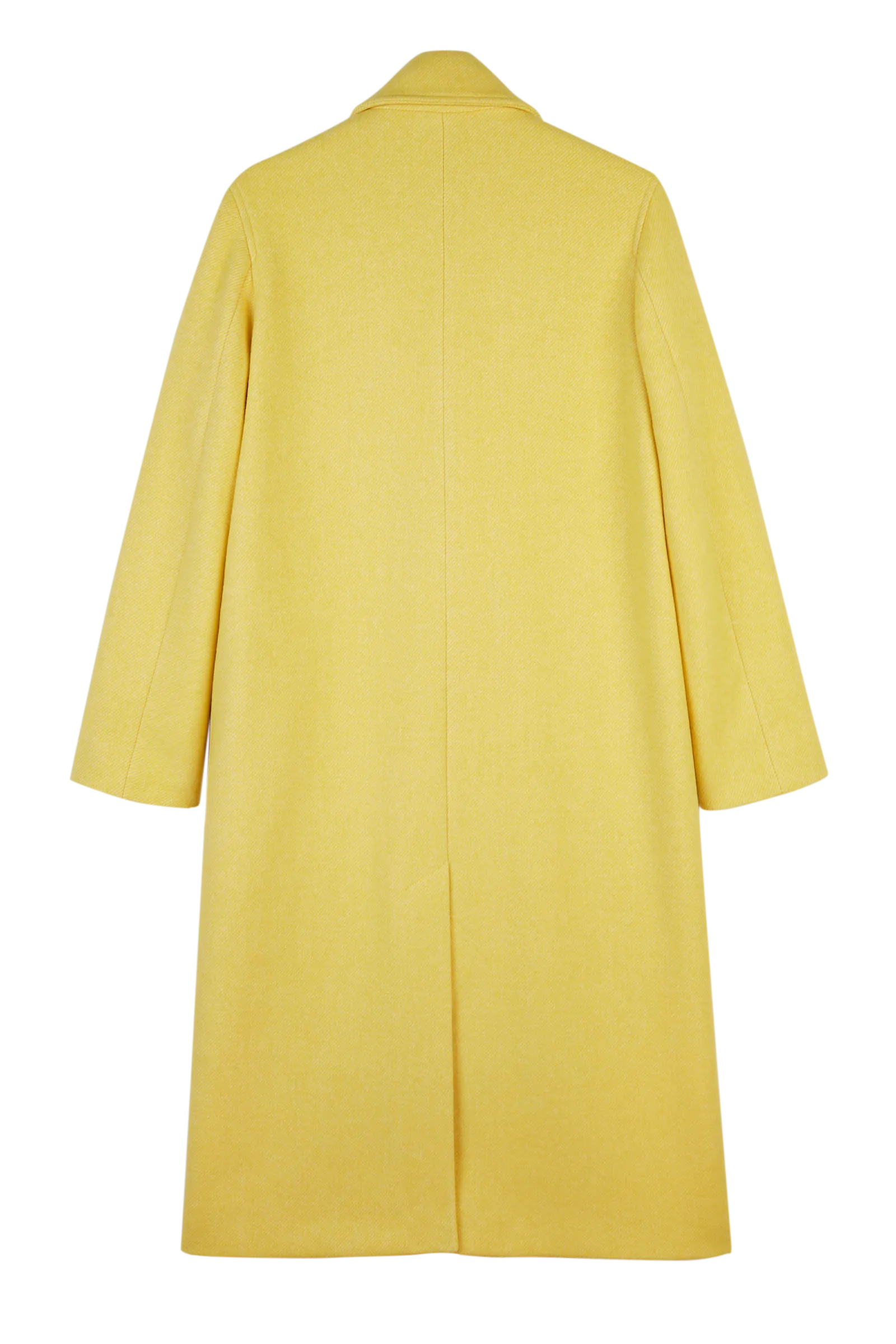 Pale Yellow Double Breasted Coat