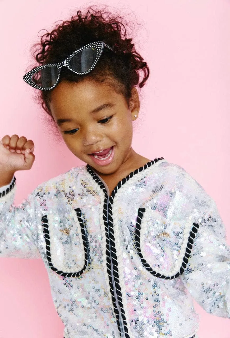 Shimmer Sequin Houndstooth Set