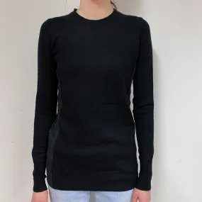 Vince Black Cashmere Crew Neck Jumper Extra Small